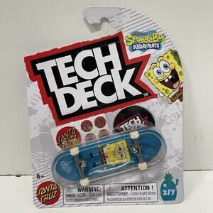 NEW 2025 TECH DECK Santa Cruz SpongeBob SquarePants Fingerboards Features 2/7